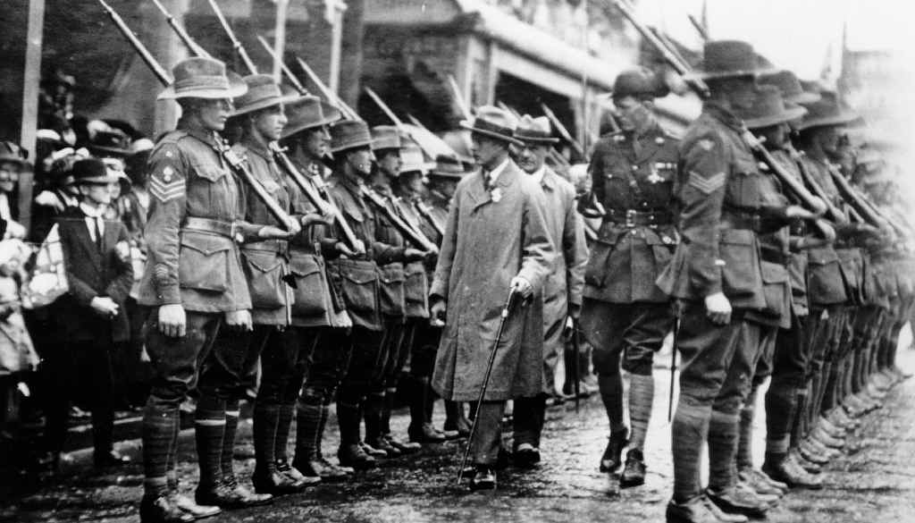 The Prince of Wales, who late became King Edward VIII, inspects an honour guard at Ipswich station in 1920. The Prince of Wales, who late became King Edward VIII, inspects an honour guard at Ipswich station in 1920.